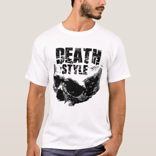 Dood Stijl Schedel Design T-shirt (Voorkant)