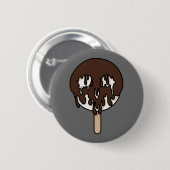Dood Sweet Chocolate Skull Ice Pop Ronde Button 5,7 Cm (Voorkant /achterkant)
