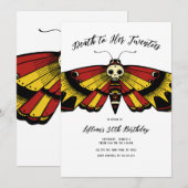 Dood tot 20 jaar: Motie en schedelontwerp Kaart (Voorkant / Achterkant)