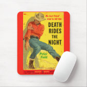 Dood uit 1950: Nachtelijke westerne boekomslag Muismat (Met muis)