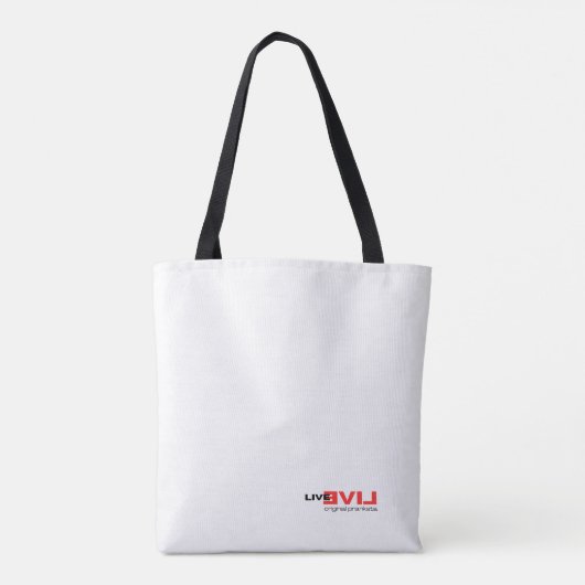 Dood van beneden tote bag (Achterkant)