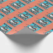 Dood van binnen, maar cafeïnehoudende koffie liefd cadeaupapier (Hoek)