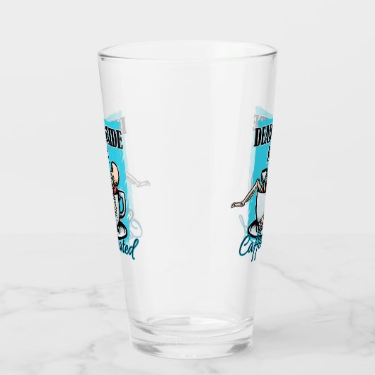 Dood van binnen, maar cafeïnehoudende koffie liefd glas (Rechts)