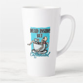 Dood van binnen, maar cafeïnehoudende koffie liefd latte mok (Rechts)