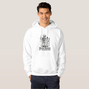 Dood van binnen maar deadlines eerst hoodie