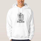 Dood van binnen maar deadlines eerst hoodie (Voorkant)
