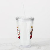 Dood van binnen, maar gekruid acryl drinkbeker (Links)
