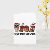 Dood van binnen, maar gekruid dankbare Thanksgivin Kaart (Gele Bloem)