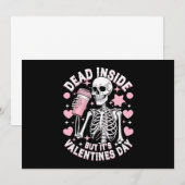 Dood van binnen, maar het is Valentijnsdag Funny S Kaart (Voorkant / Achterkant)