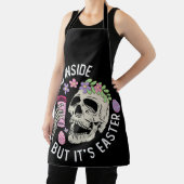 Dood van binnen, maar het zijn Paasschedel koffie  Schort (Insitu)