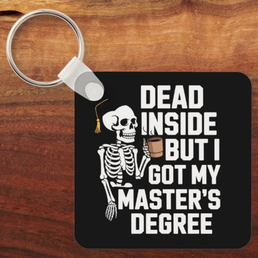 Dood van binnen maar ik heb mijn masterdiploma Ske Sleutelhanger (Voorkant)