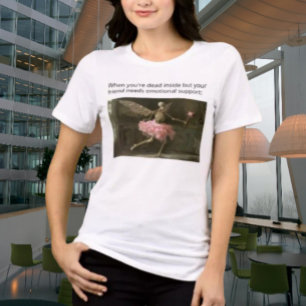 Dood van binnen maar nog steeds behulpzaam Grappig Tri-Blend Shirt