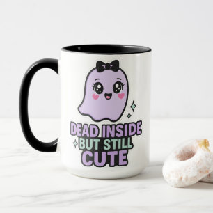 Dood Van Binnen Maar Nog Steeds Schattig Kawaii Ge Mok