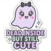 Dood Van Binnen Maar Nog Steeds Schattig Kawaii Ge Sticker (Voorkant)