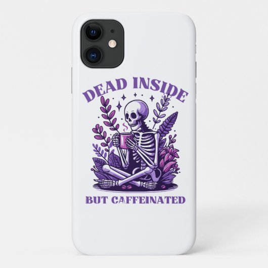 Dood van binnen maar vol cafeïne Case-Mate iPhone case (Achterkant)