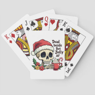 Dood van binnen maar vrolijk AF Hete Cacoa Latte X Pokerkaarten