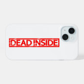 Dood van binnen Stempel iPhone 15 Case (Achterkant horizontaal)