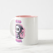 Dood Van Binnen Tweekleurige Koffiemok (Voorkant links)