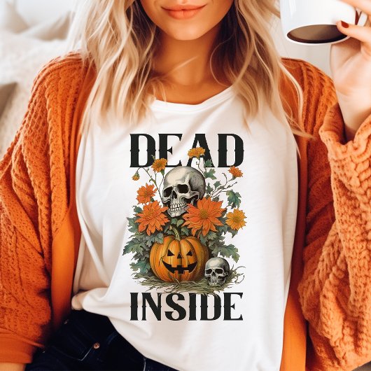 Dood van binnen Vintage Halloween Tri-Blend Shirt
