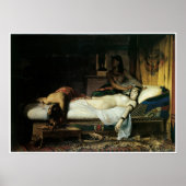 Dood van Cleopatra, 1874 Jean-Andre Rixens Poster (Voorkant)
