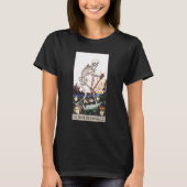 Dood van de emotion Tarot-kaart esthetisch skelet- T-shirt (Voorkant)