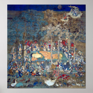 Dood van de historische Boeddha Poster