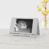 Dood van de Kaart van de Sympathie van het (Gele Bloem)