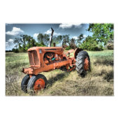 Dood van een Allis Chalmer's Foto Afdruk (Voorkant)