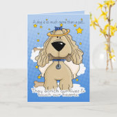 Dood van een hond Sympathie Card - Verlies van hon Kaart (Gele Bloem)