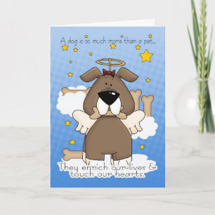 Dood van een hond Sympathie Card - Verlies van hon Kaart