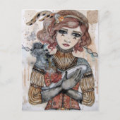 Dood van een Zeppelin Briefkaart (Voorkant)