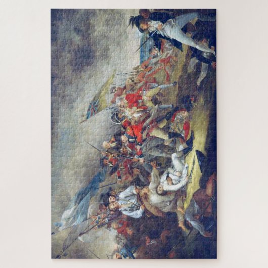 Dood van generaal Warren Battle of Bunker's Hill Legpuzzel (Verticaal)