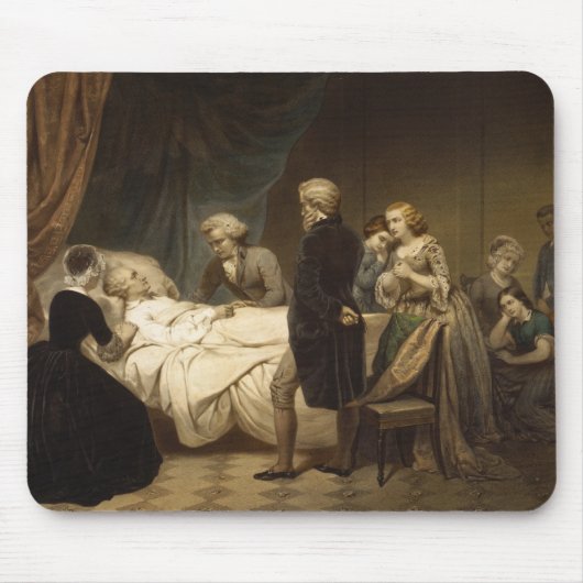 Dood van George Washington Mousepad Muismat (Voorkant)