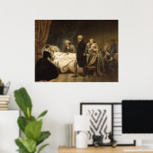 Dood van George Washington poster/gedrukte tekst Poster (Thuiskantoor)