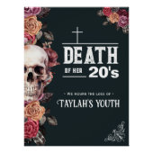 Dood van haar 20s, RIP Verjaardag Glossy Poster (Voorkant)