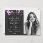 Dood van haar 40-jarige 50e verjaardag foto kaart (Voorkant)