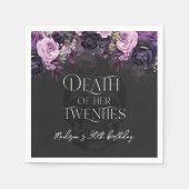 Dood van haar twintiger 30ste verjaardagsfeestje servet (Voorkant)