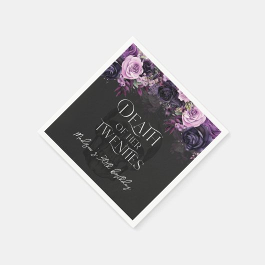 Dood van haar twintiger 30ste verjaardagsfeestje servet (Hoek)