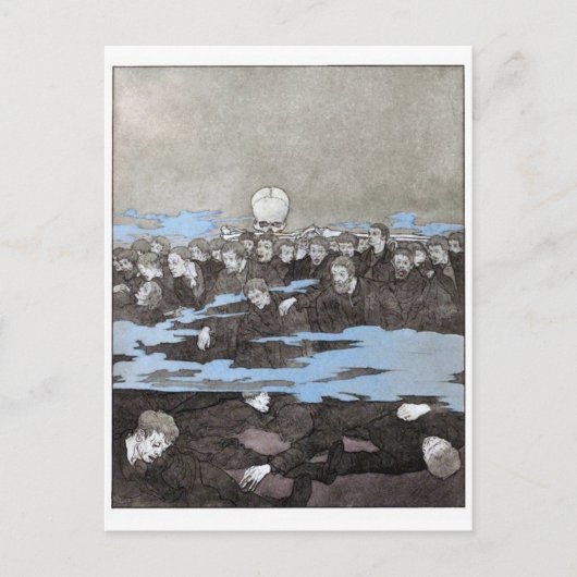 Dood van het briefkaart van Massen (Voorkant)