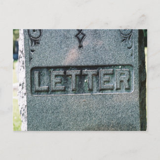 Dood van het geschreven woord briefkaart