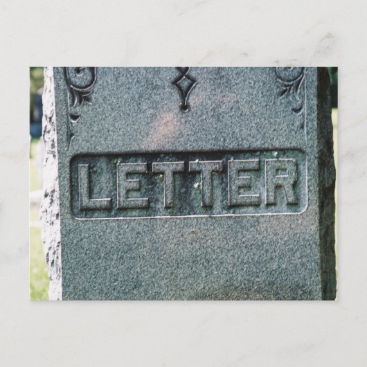 Dood van het geschreven woord briefkaart (Voorkant)