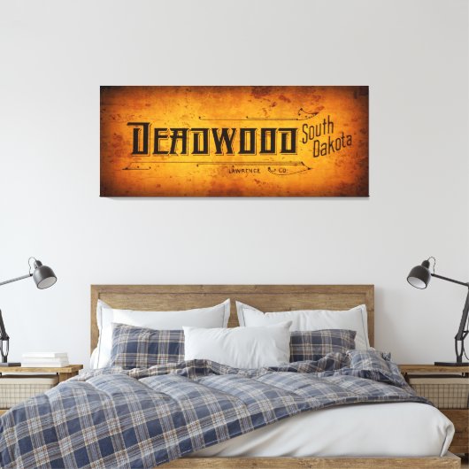 DOOD VAN HET OUDE Westen Canvas Afdruk (Insitu (Slaapkamer))