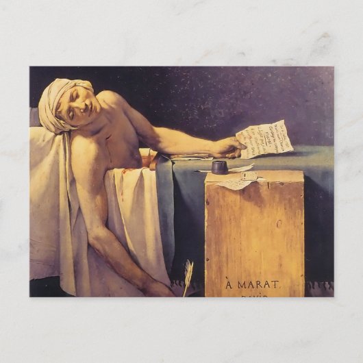 dood van Jacques-Louis David van Marat Briefkaart (Voorkant)