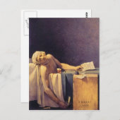 dood van Jacques-Louis David van Marat Briefkaart (Voorkant / Achterkant)