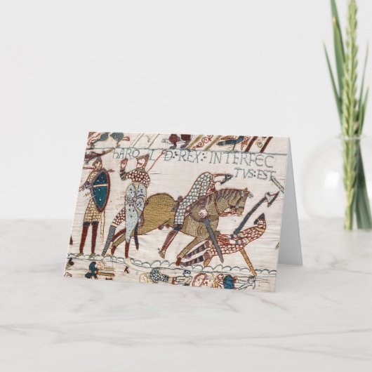 Dood van koning Harold (Bayeux Tapestry) Kaart (Voorkant)