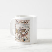 Dood van koning Harold (Bayeux Tapestry) Koffiemok (Voorkant links)