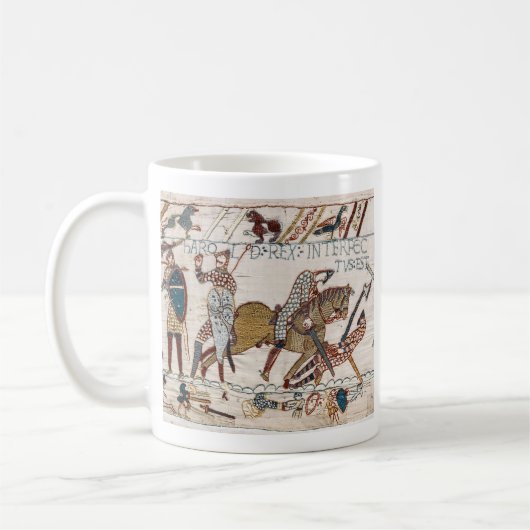 Dood van koning Harold (Bayeux Tapestry) Koffiemok (Links)