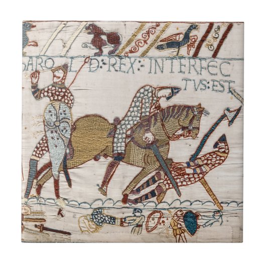 Dood van koning Harold (Bayeux Tapestry) Tegeltje (Voorkant)