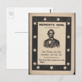 Dood van Lincoln Briefkaart (Voorkant / Achterkant)