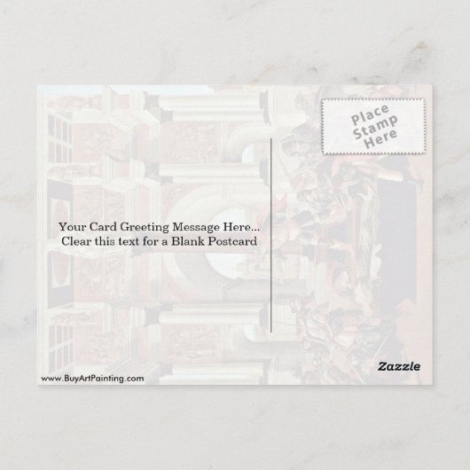 Dood van Lucpensiona door Sandro Botticelli Briefkaart (Achterkant)